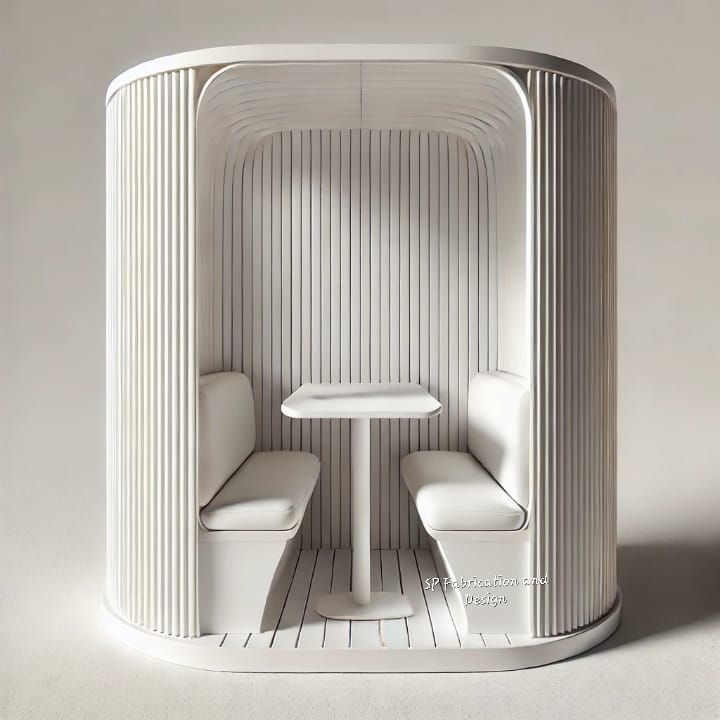 Linear booth