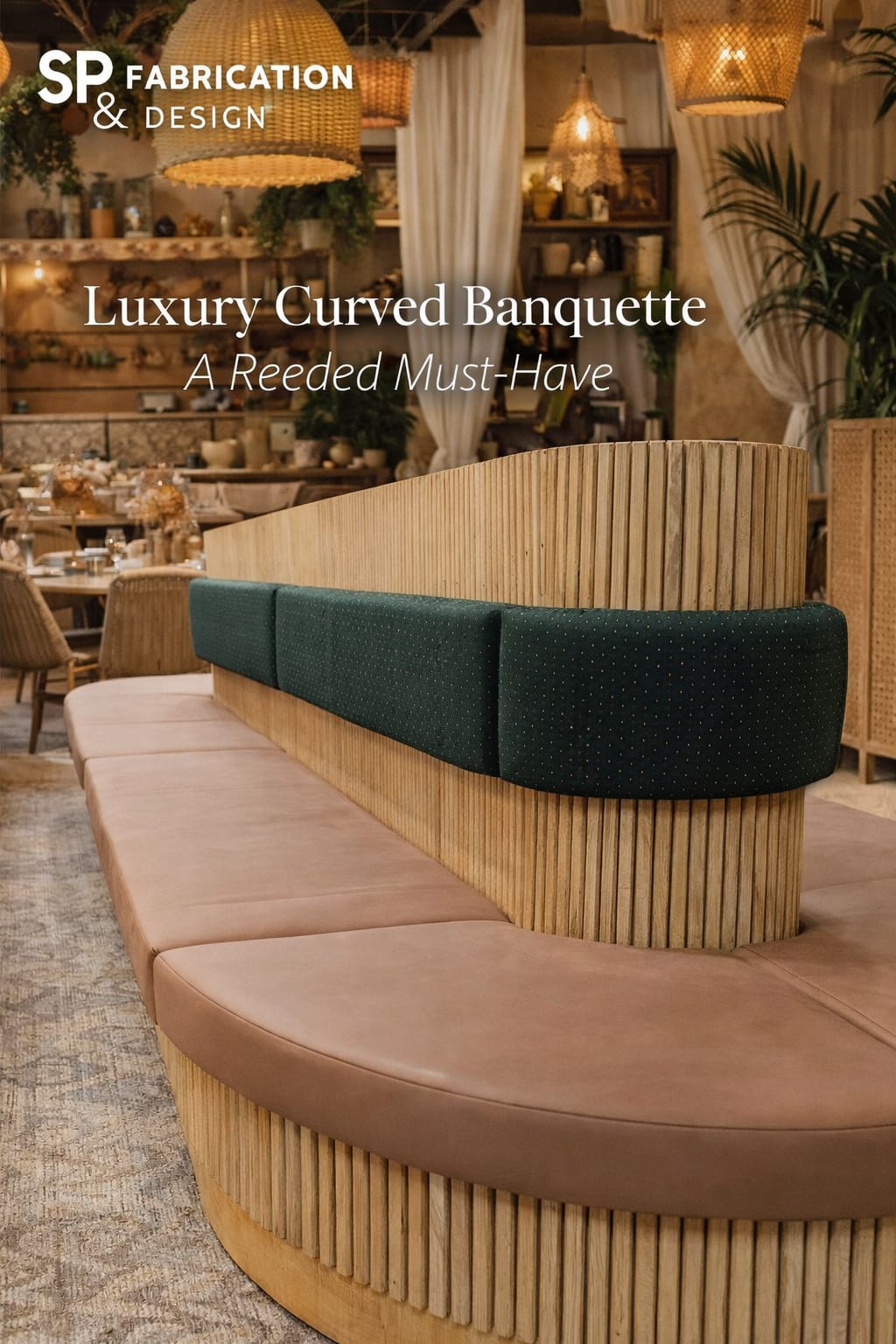 Curved Banquette (Reeded Round Banquette)