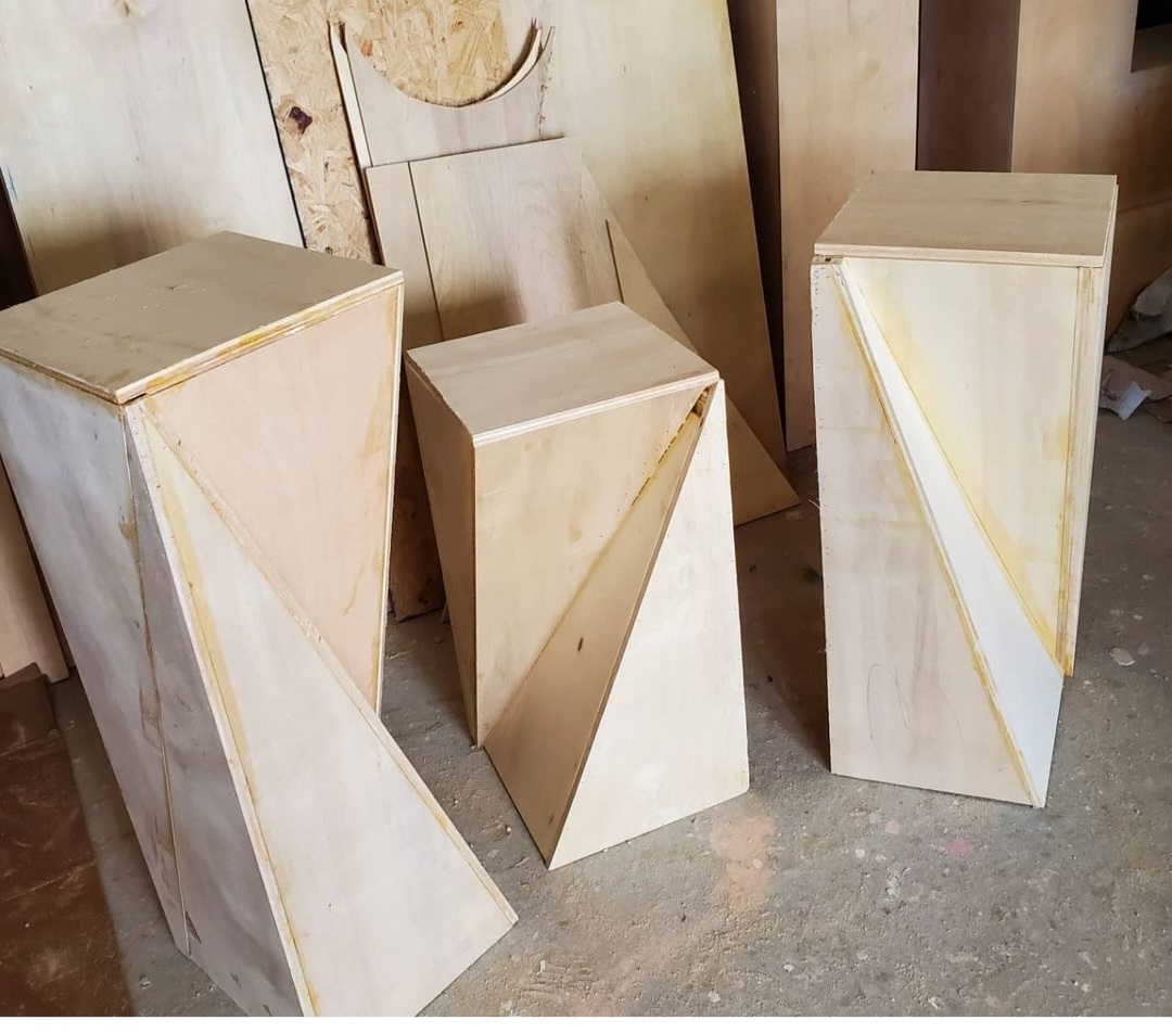 3D Plinth, 3D Pedestal table, Pillar table