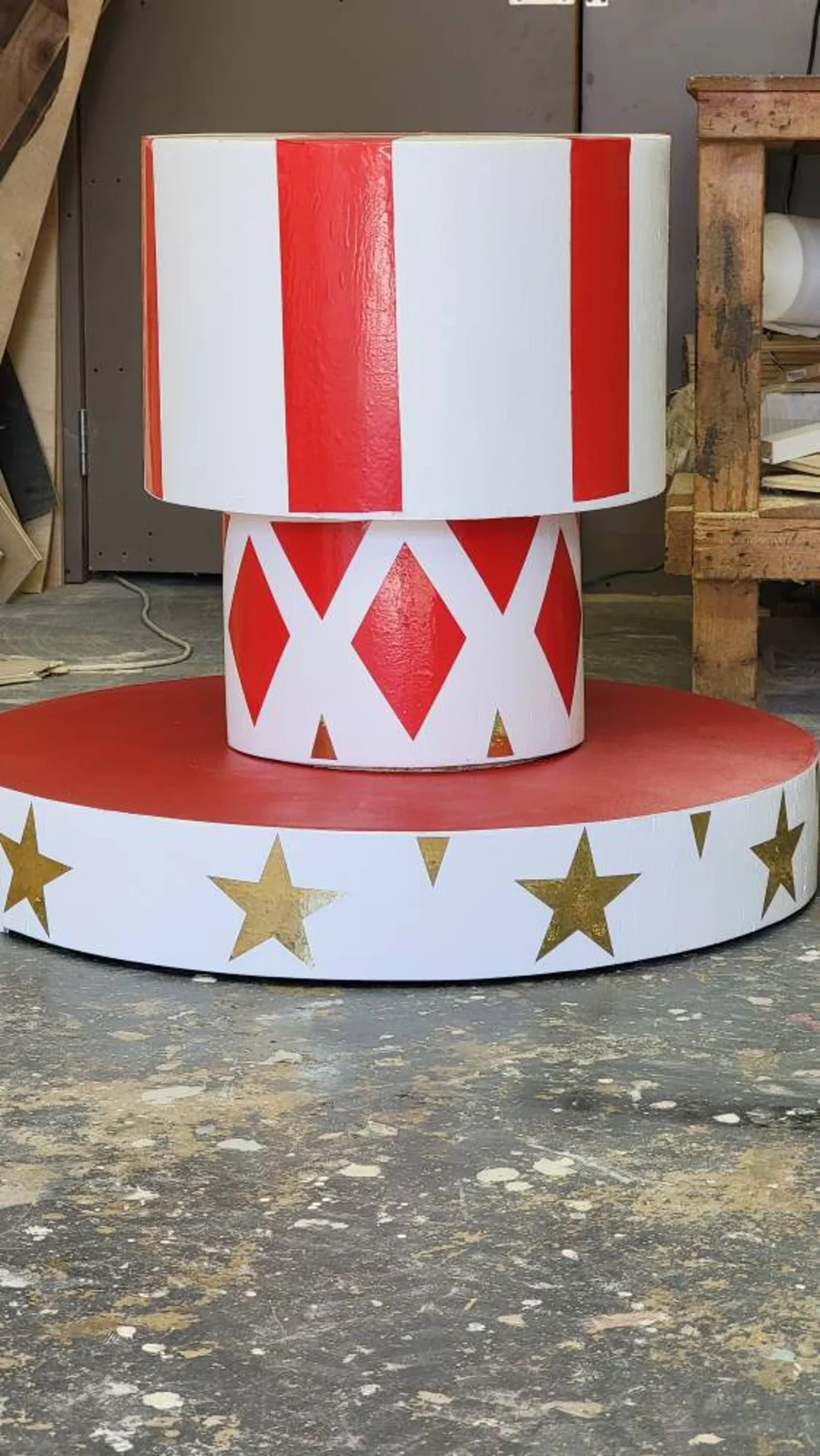 Circus riser pedestals set 3 pieces